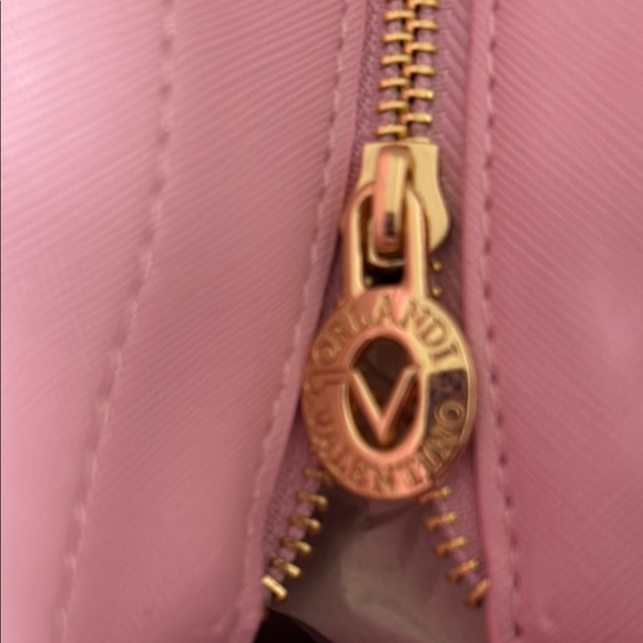 Valentino Orlandi Pink and Gold Tote Bag with Structured Design-NWT - Picture 4 of 6